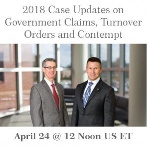 2018 Case Updates on Government Claims, Turnover Orders and Contempt