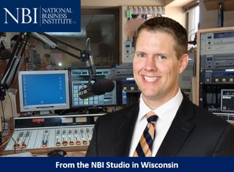 Brian heads into the recording studio in Eau Claire, Wisconsin with the National Business Institute where he presents on &quot;Cryptocurrency, Bitcoin, Blockchain and More: A Legal Guide&quot; (recorded for national distribution)