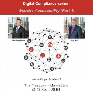 Our March webinar from the Digital Compliance series:  Website Accessibility (part 1)