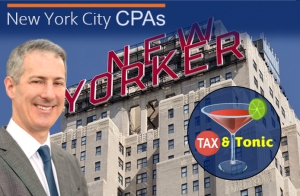 Gary meets with New York City CPAs to discuss the latest in tax law for &quot;Tax &amp; Tonic: Practical advice for sophisticated CPAs&quot; at The New Yorker Hotel in Manhattan/NYC