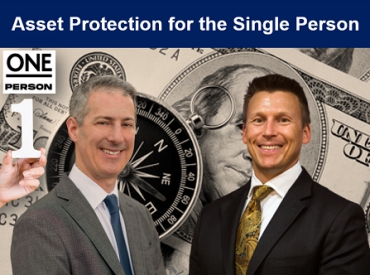 Gary and Eric discuss the legal challenges of asset protection structuring for unmarried and couples living in states not offering titling by the entireties, in their seminar, &quot;Asset Protection for the Single Person&quot; via Live National Webinar