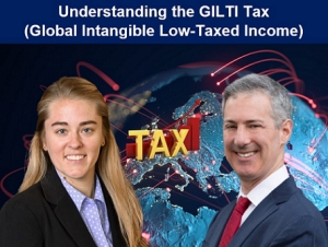 Gary and Paige discuss the GILTI tax and how to limit this new income tax for US-controlled foreign corporations, in their seminar, &quot;Understanding the GILTI Tax (Global Intangible Low-Taxed Income)&quot; via Live National Webinar