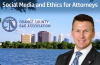 Eric presents on "Ethics and Social Media for Attorneys" at the Orange County Bar Association's Business Law Committee Major CLE seminar