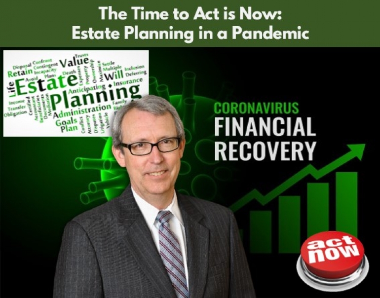 Thom discusses estate planning opportunities due to lower asset values and lower interest rates in his seminar &quot;The Time to Act is Now: Estate Planning in a Pandemic&quot; via Live National Webinar