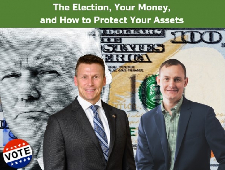 Eric discusses &quot;The Election, Your Money, and How to Protect Your Assets&quot; with financial advisor Michael Clark from Raymond James Financial via Live National Webinar
