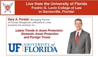 Gary presents Live from the Martin Levin Advocacy Center at the University of Florida Levin College of Law on 