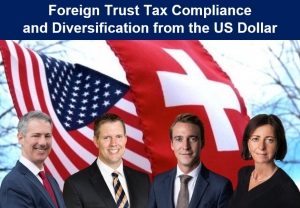 Gary and Brian present with Swiss-based Registered Investment Advisors, Nick Frick and Sabina Weber Sauser from UBP Investment Advisors, their seminar, &quot;Foreign Trust Tax Compliance and Diversification from the U.S. Dollar&quot; via Live National Webinar